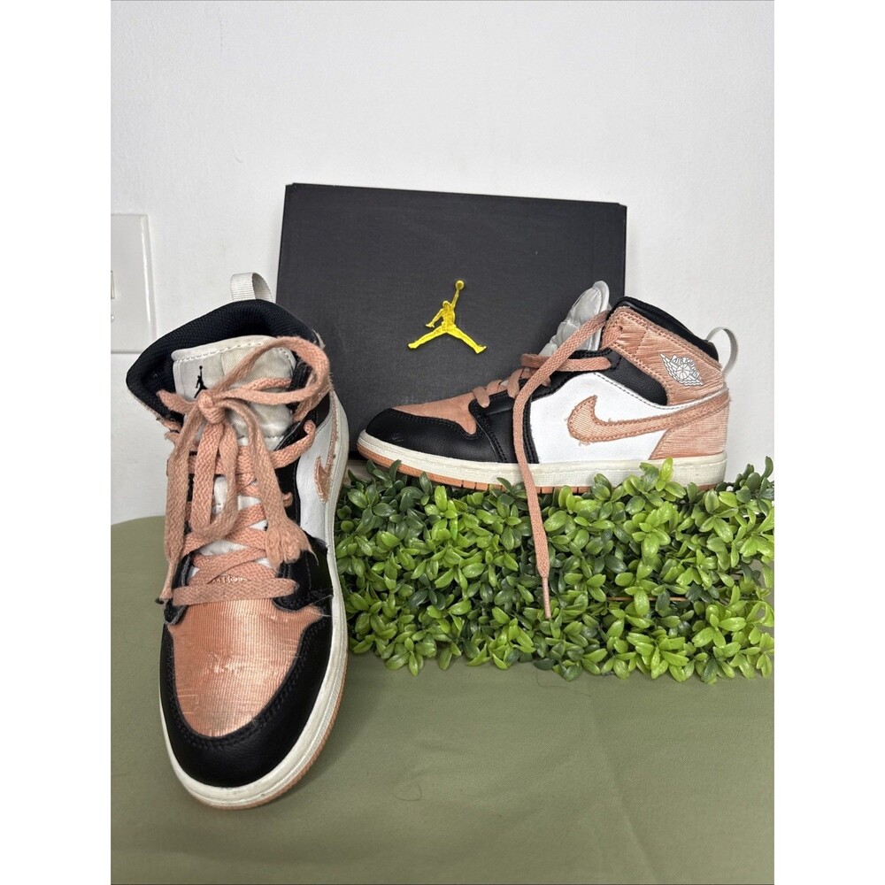 Nike Air Jordan 1 Sneaker 3Y Mid PS Light Madder Root Pink Coral Shoes Dm9078108